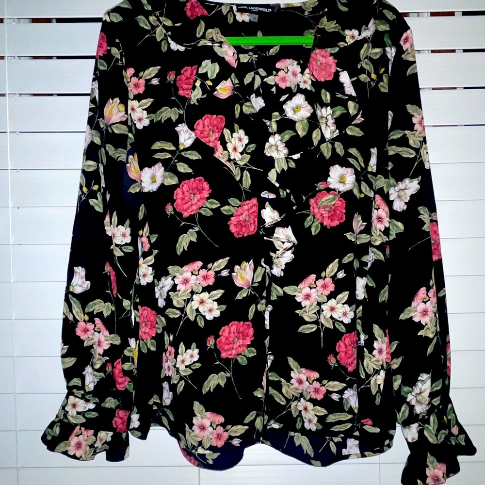 COPY - Karl Lagerfeld Floral Blouse